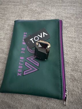 Tova Soleil hematite statement ring NEW
